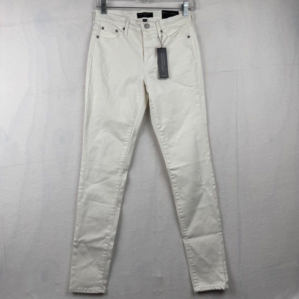 Banana‎ Republic Sculpt Skinny Jeans Size 25/0 Mid Rise Stretch Denim White NEW